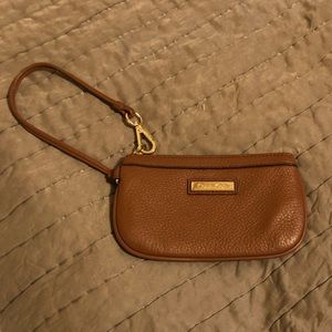 Calvin Klein leather wristlet